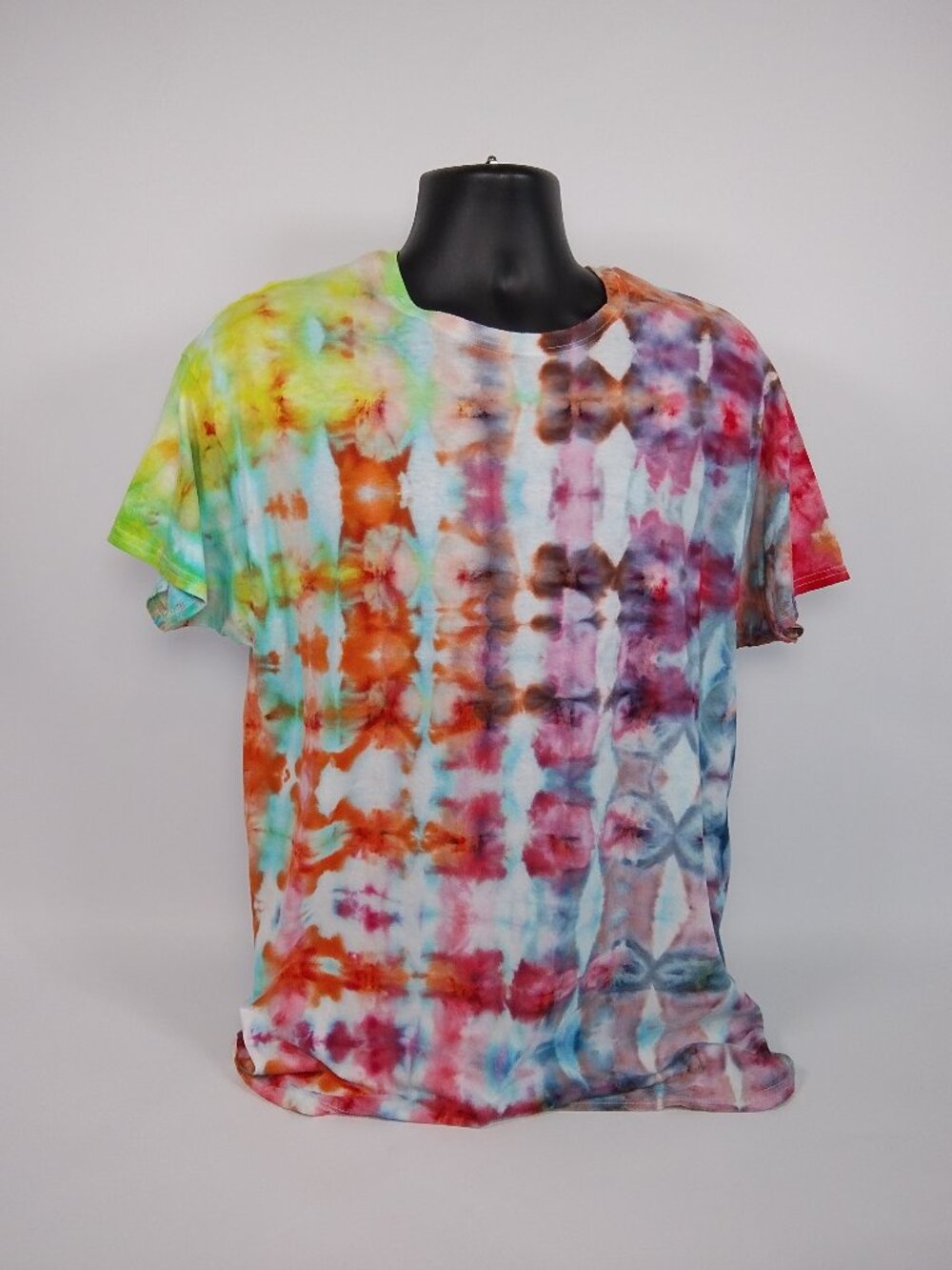 Mens Large Hanes "Glitch" Attempt Liquid Dyed T-Shirt